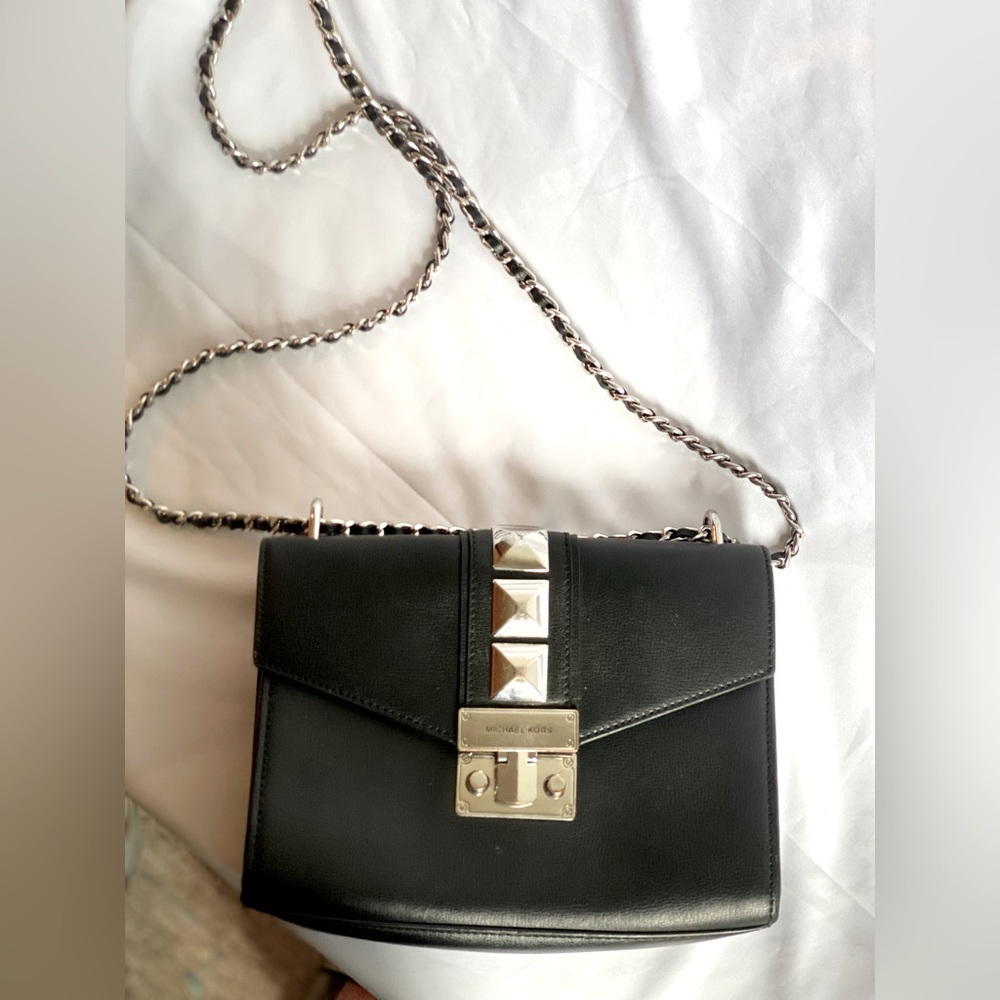 Michael Kors Black Studded Purse/Handbag